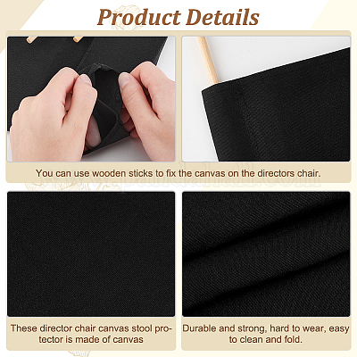 Сменный чехол для стула из брезентовой ткани AJEW-WH0258-963A-04-1