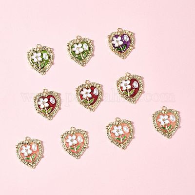 10 шт. Подвески из сплава с эмалью ENAM-FS0003-23-1