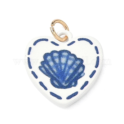 Латунь эмаль подвески&nbsp;ENAM-I086-08B-1