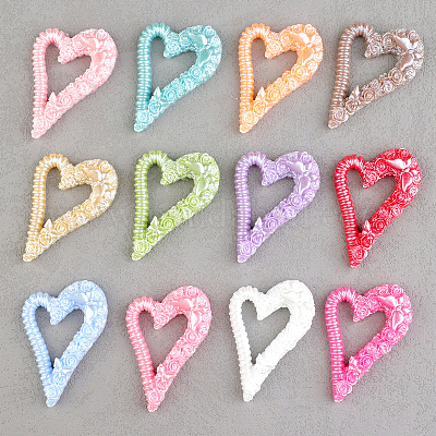 Полые кабошоны из непрозрачной смолы RESI-Q230-01-1