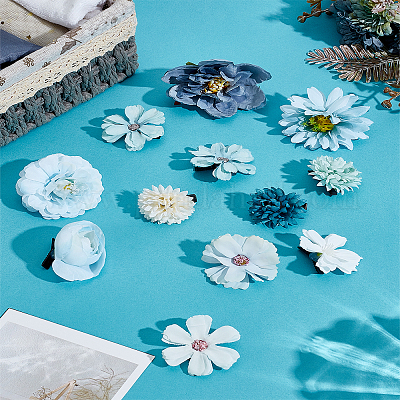 1 набор заколок для волос из шелковой ткани и сплава кожи аллигатора&nbsp;PHAR-LP0003-009B-1