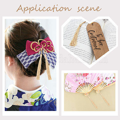 100 шт. Полиэстер кисточка большие подвесные украшения FIND-SC0003-36C-1