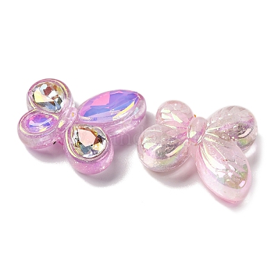 Светящиеся прозрачные акриловые бусины MACR-F080-06-1