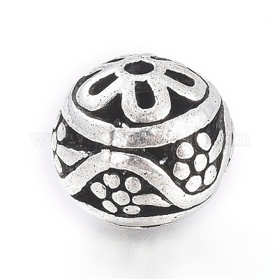 Наборы бусин «Гуру» из сплава в тибетском стиле с 3 отверстием PALLOY-TAC0009-36AS-1