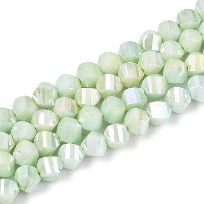 Антикоррозийные гальванические стеклянные бусины GLAA-T025-6mm-14D-1