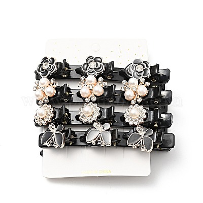 Наборы модных двухслойных пластиковых заколок крокодил&nbsp;LS-PHAR-P005-24-1