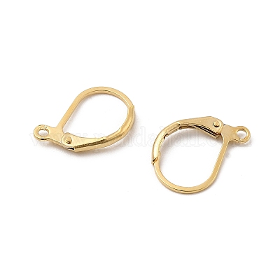 Латунная фурнитура Leverback для серег KK-F824-007G-1-1