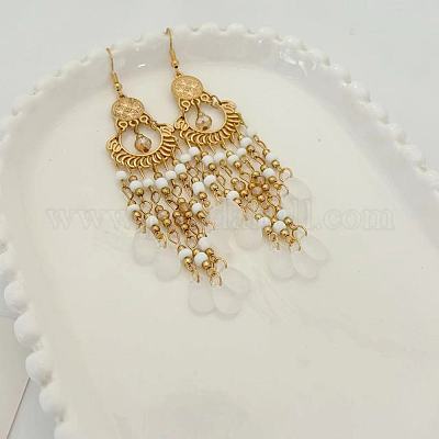 Серьги-люстры из акрила и сплава FS-WG12A92-06-1