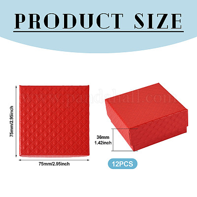 Подарочные коробки для хранения из фактурного картона с ромбами X1-CON-TAC0010-03B-04-1