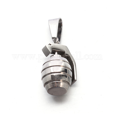 Мини-подвески в виде гранаты 3D из нержавеющей стали 304 STAS-E090-49P-1