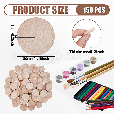 Неокрашенные деревянные кабошоны WOOD-DR0001-06A-1