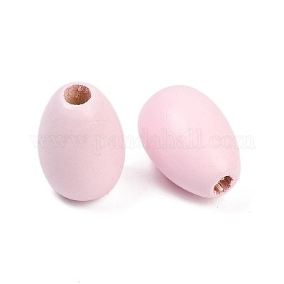 Спрей окрашены деревянные европейские бусины WOOD-F017-10A-1