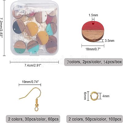 Наборы для изготовления сережек с подвесками своими руками DIY-OC0005-25-1