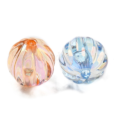 Уф-покрытие прозрачные акриловые бусины MACR-D024-08-1