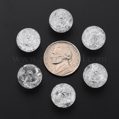 Прозрачных бусин акриловые треск MACR-S373-66B-N12-1