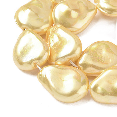 Гальванизированное непрозрачное стекло имитация жемчужных нитей EGLA-D302-02E-1