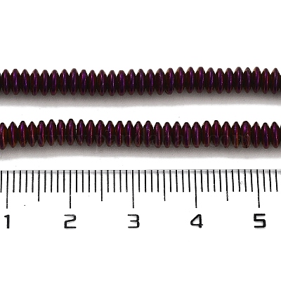 Гальванические нити из синтетических немагнитных гематитовых бусин G-P545-A01-01F-1
