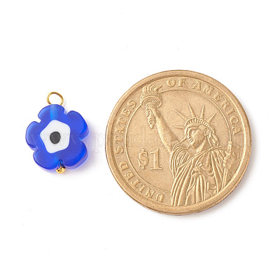 Стекло ручной работы кулон Millefiori PALLOY-JF01342-1