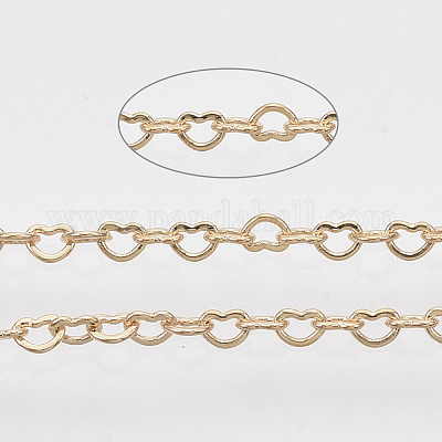 Паяные латунные сердечные цепи CHC-T008-03LG-1
