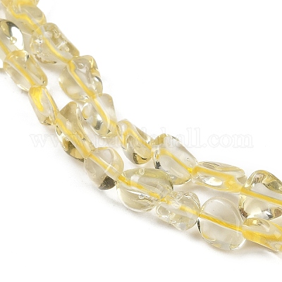 Естественный лимонный кварц нитей бисера G-Q060-D07-1