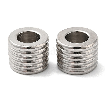 Европейские бусины из нержавеющей стали 202 STAS-A081-02P-1