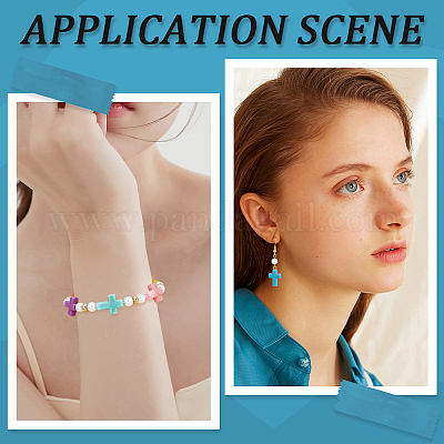 300 шт. непрозрачные акриловые бусины с эффектом кракле OACR-SP0001-06-1