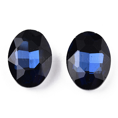 Заостренные заднее стекло горный хрусталь кабошоны RGLA-T080-6x8mm-13-1