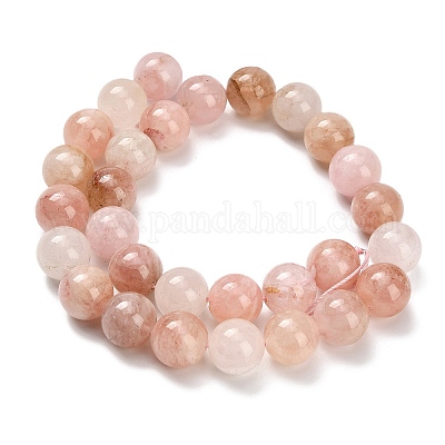 Натуральный розовый морганит бисер нитей G-H335-B01-14mm-1