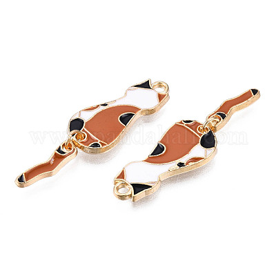 Подвески из экологически чистого сплава с эмалью ENAM-T011-84C-NR-1