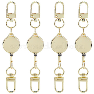 4 шт. прочные выдвижные застежки для брелка из сплава FIND-SC0016-49G-1