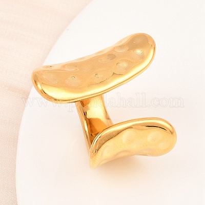 Открытые кольца манжеты из нержавеющей стали 304 RJEW-D336-02G-1