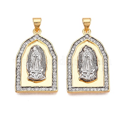 Латунные микро проложить кубического циркония подвески KK-T070-27G-1