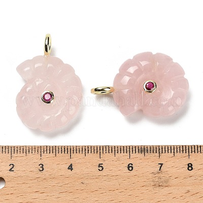 Природного розового кварца подвески G-A287-01G-07-1