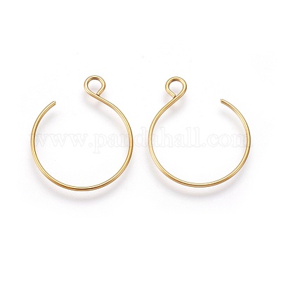 Ионное покрытие (ip) крючки для сережек из нержавеющей стали 304 STAS-O119-10G-A-1