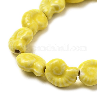 Фарфоровые бусины ручной работы серии «Океан» PORC-R002-03-02-1