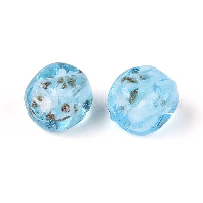 Бусины ручной работы бусины золотого песка LAMP-T021-32B-1