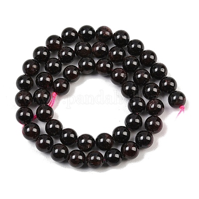 Круглые бусины пряди гранат природный&nbsp;X-G-D751-8mm-1