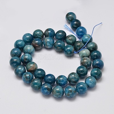Природные апатитовых нити круглые шарик G-M304-14-10mm-1