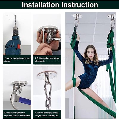 201 крюк для качелей из нержавеющей стали STAS-WH0023-78-1