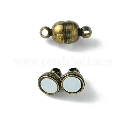 10шт круглые латунные магнитные застежки с петлями KK-FS0001-34AB-1