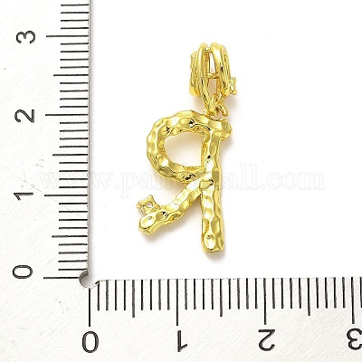 Реечное покрытие латунь микро паве кубический цирконий европейские подвески с подвесками KK-L210-015G-R-1