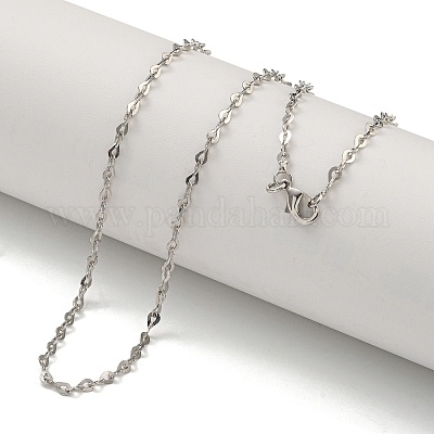 Латунные ожерелья-цепочки в форме сердца для женщин NJEW-U011-10P-1