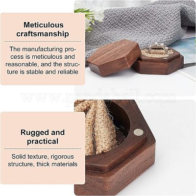 Шкатулка из черного ореха CON-WH0076-35-1