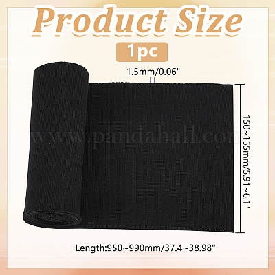 Ребристая ткань из 95% хлопка и 5% эластичного волокна для манжет FIND-WH0018-04B-1