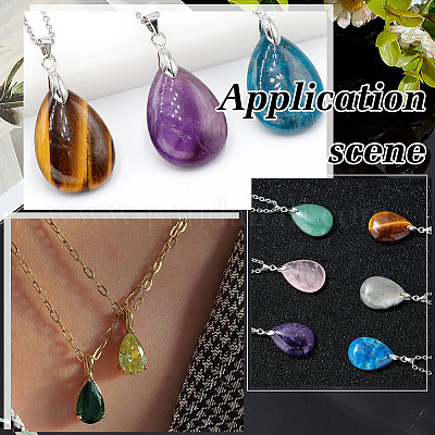 4 шт. 2 цвета 925 серебряных держателя для ледоруба STER-ME0001-29-1