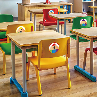 42 шт. самоклеящиеся бумажные декоративные наклейки с цифрами DIY-WH0646-006-1