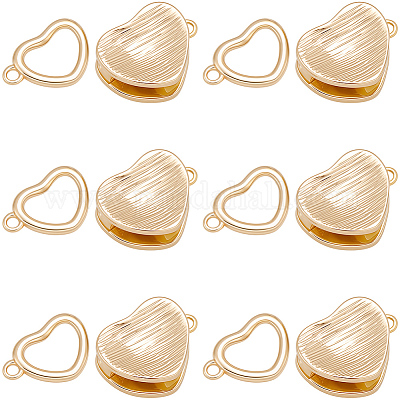 8 шт. латунные застежки-замки KK-BBC0019-68-1