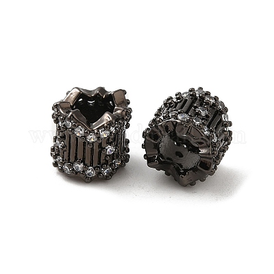 Стойки обшивки латунь микро проложить кубического циркония бусы KK-Q795-03B-1