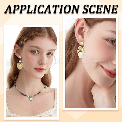 20 шт. фурнитура для сережек-гвоздиков из нержавеющей стали 304 с круглым штифтом STAS-BBC0004-76-1