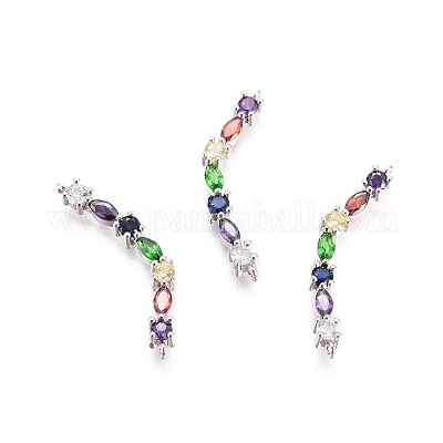 Соединители звенья из латуни chakra ZIRC-G161-28P-1